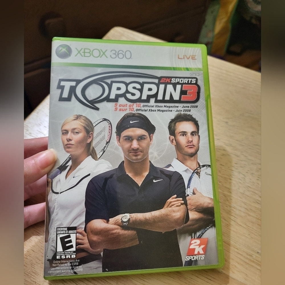 Xbox 360 Top Spin 3 Game
